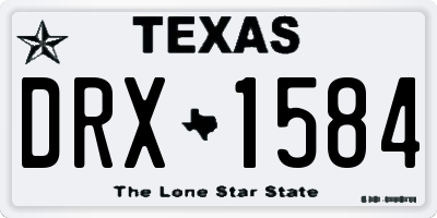 TX license plate DRX1584