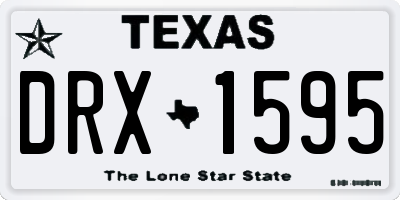 TX license plate DRX1595