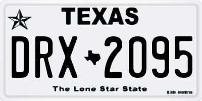 TX license plate DRX2095