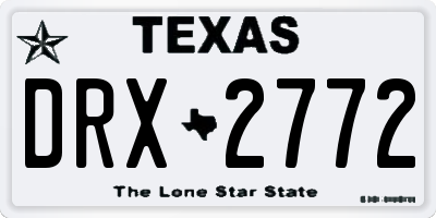 TX license plate DRX2772