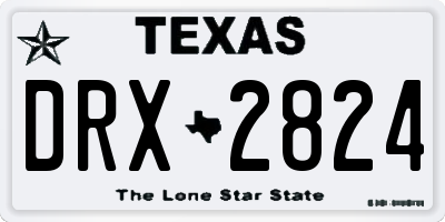 TX license plate DRX2824