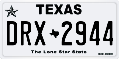TX license plate DRX2944