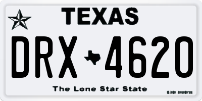 TX license plate DRX4620