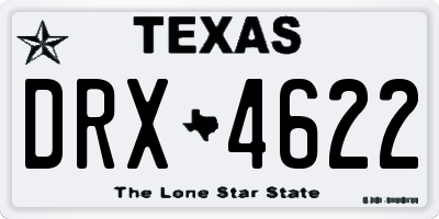 TX license plate DRX4622