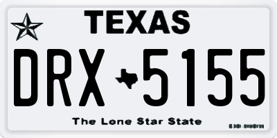 TX license plate DRX5155