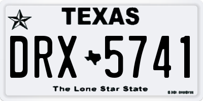 TX license plate DRX5741