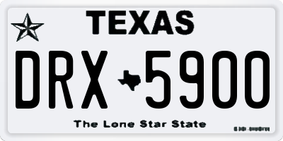 TX license plate DRX5900