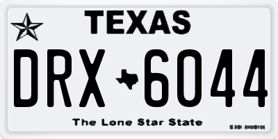TX license plate DRX6044