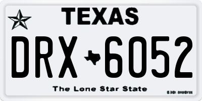 TX license plate DRX6052