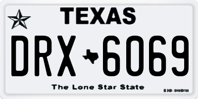TX license plate DRX6069