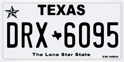 TX license plate DRX6095