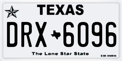 TX license plate DRX6096