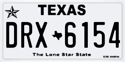 TX license plate DRX6154