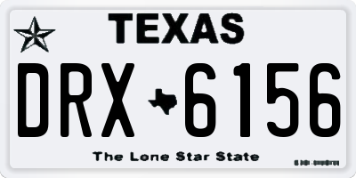 TX license plate DRX6156