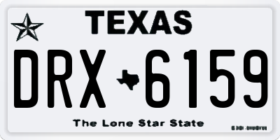 TX license plate DRX6159