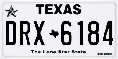 TX license plate DRX6184