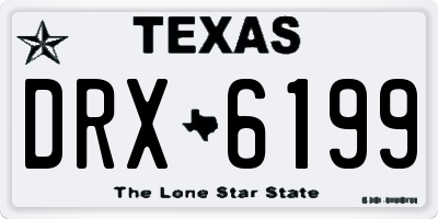 TX license plate DRX6199
