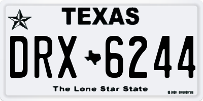 TX license plate DRX6244