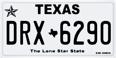 TX license plate DRX6290