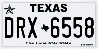 TX license plate DRX6558