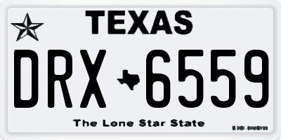 TX license plate DRX6559
