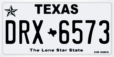 TX license plate DRX6573