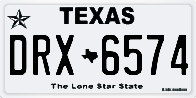 TX license plate DRX6574