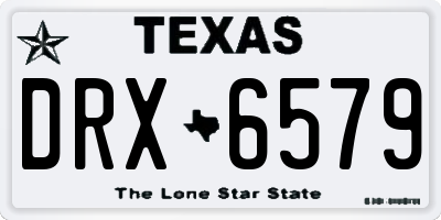 TX license plate DRX6579