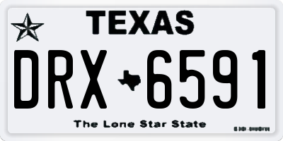 TX license plate DRX6591