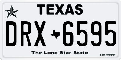 TX license plate DRX6595