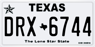 TX license plate DRX6744