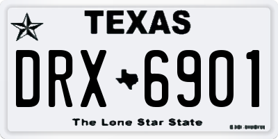 TX license plate DRX6901