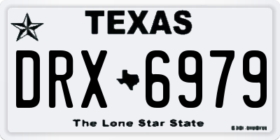 TX license plate DRX6979