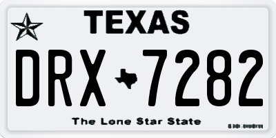 TX license plate DRX7282