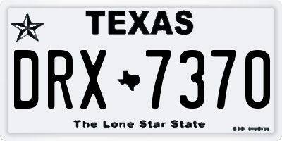 TX license plate DRX7370