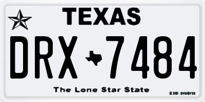TX license plate DRX7484