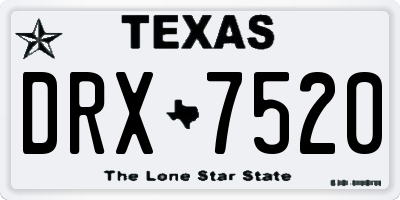 TX license plate DRX7520