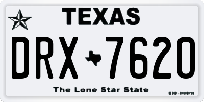TX license plate DRX7620