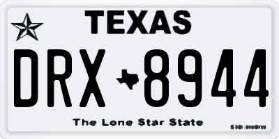 TX license plate DRX8944