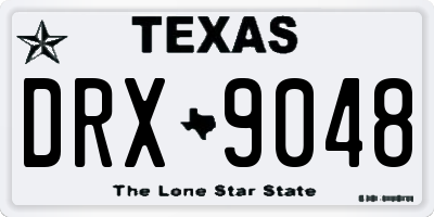 TX license plate DRX9048