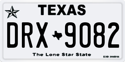 TX license plate DRX9082