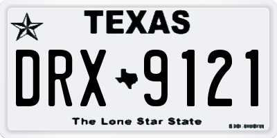 TX license plate DRX9121