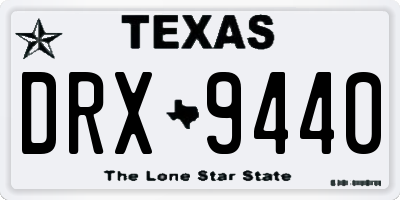 TX license plate DRX9440