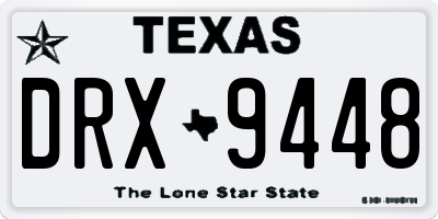 TX license plate DRX9448