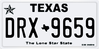 TX license plate DRX9659