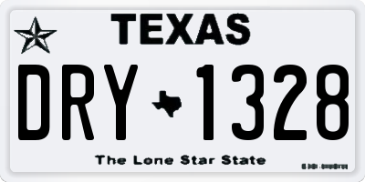 TX license plate DRY1328