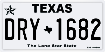 TX license plate DRY1682