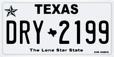 TX license plate DRY2199