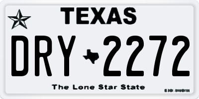 TX license plate DRY2272