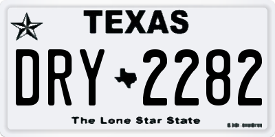 TX license plate DRY2282